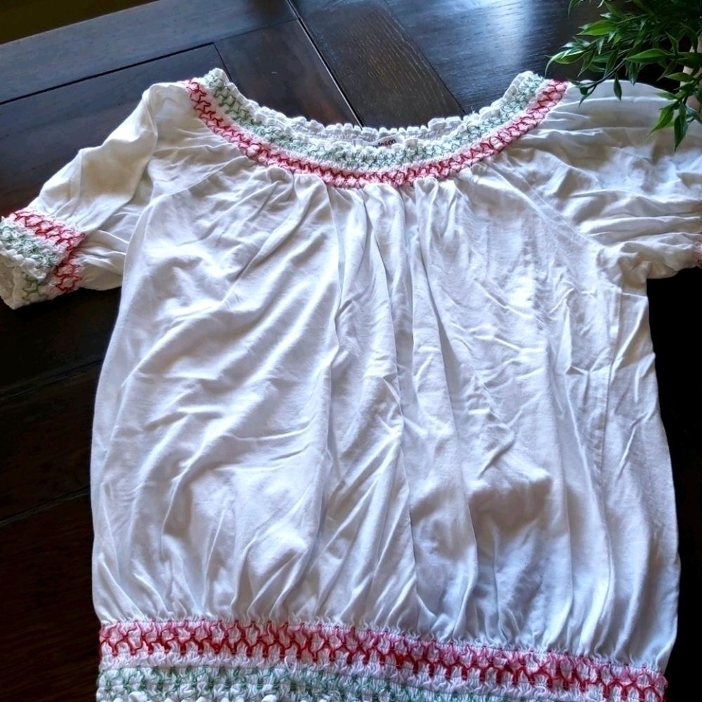 🆕️NEW STYLE & CO peasant blouse / B3